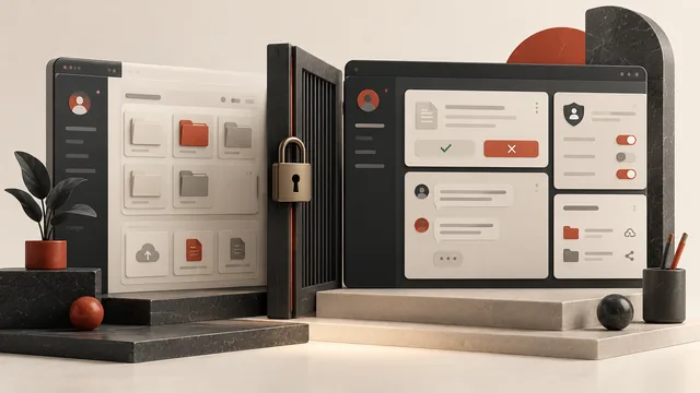 A client portal with secure documents, approvals and separated account access
